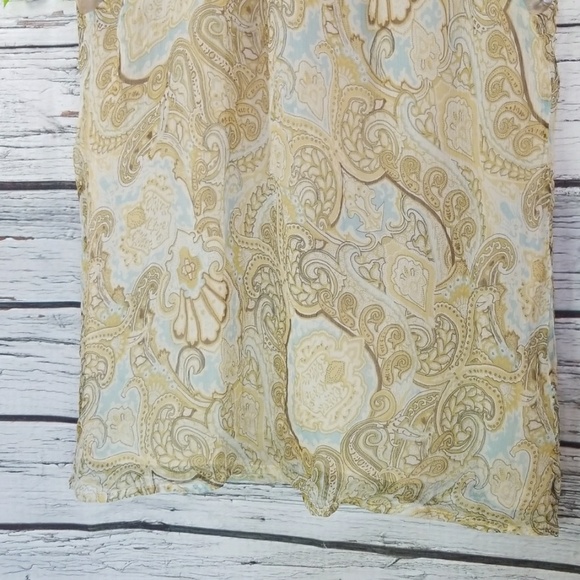 Elena Solano 100% silk high neck sleeveless blouse - Picture 5 of 8